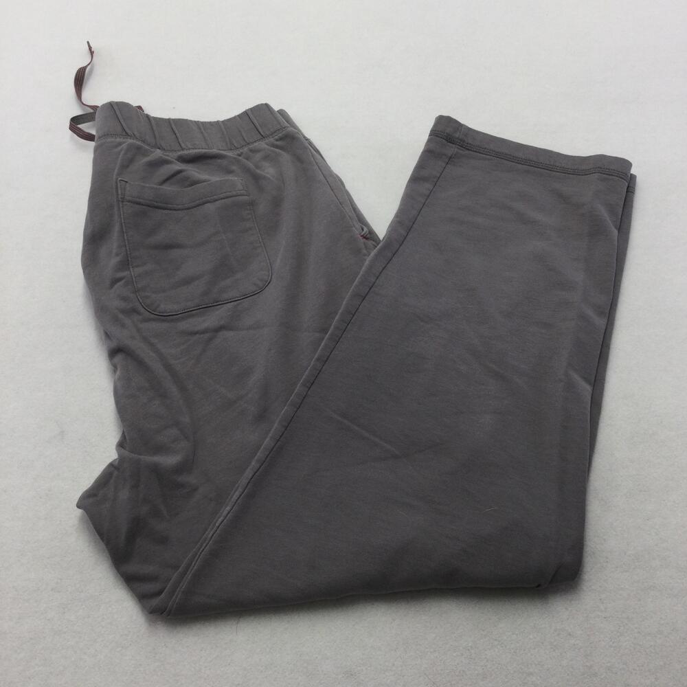 Tommy Bahama Lounge Pants Mens Large Gray Cotton Blend Drawstring Logo Relaxed